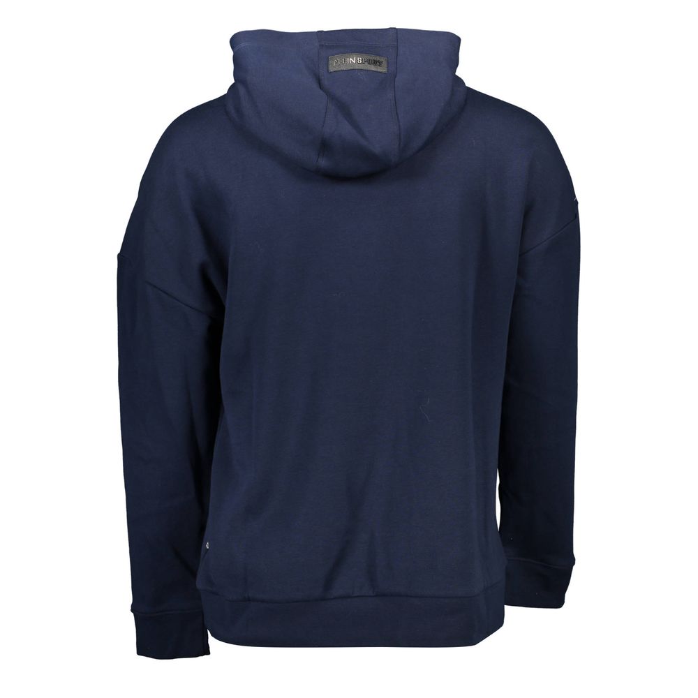 Plein Sport Blue Cotton Sweater Plein Sport