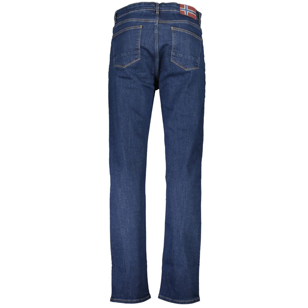 Napapijri Blue Cotton Jeans & Pant Napapijri
