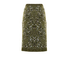 Gucci Green Viscose Mini Skirt Gucci