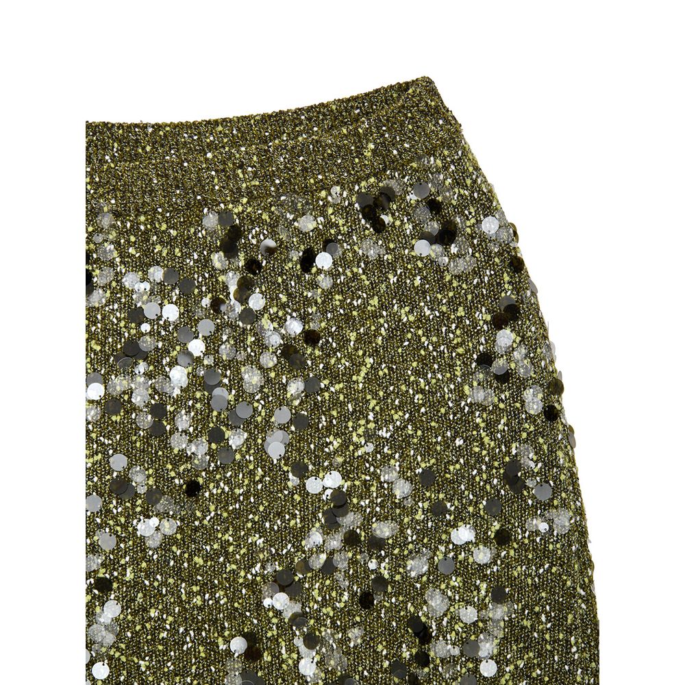 Gucci Green Viscose Mini Skirt Gucci