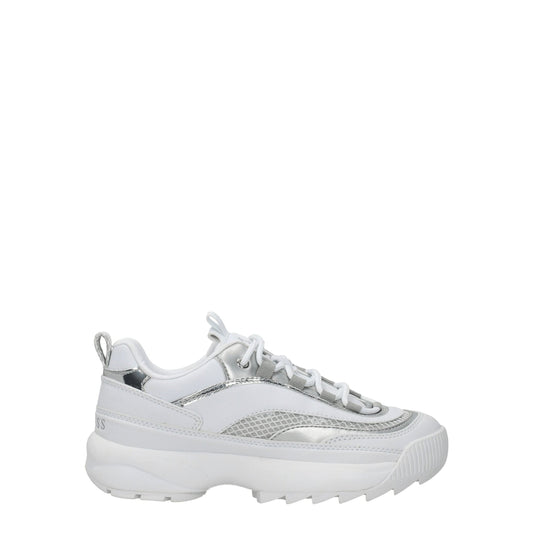 Guess White Polyethylene Chunky Sneakers Guess