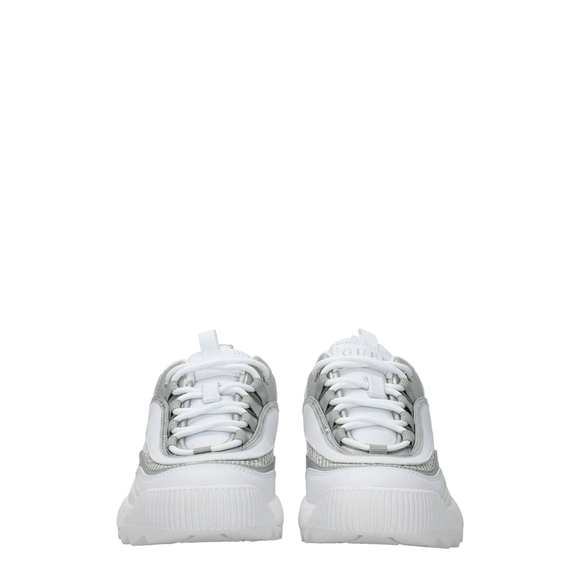Guess White Polyethylene Chunky Sneakers Guess
