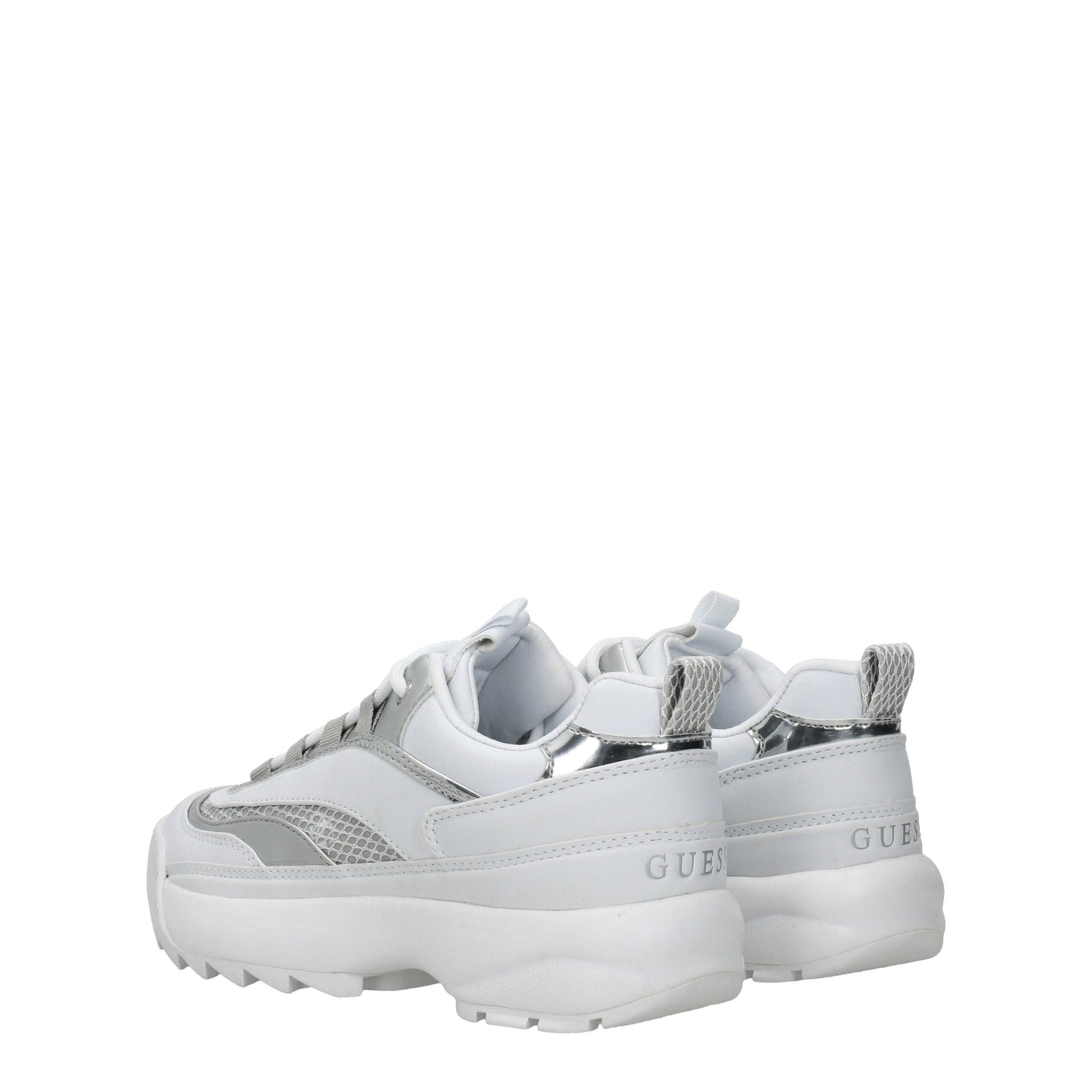 Guess White Polyethylene Chunky Sneakers Guess