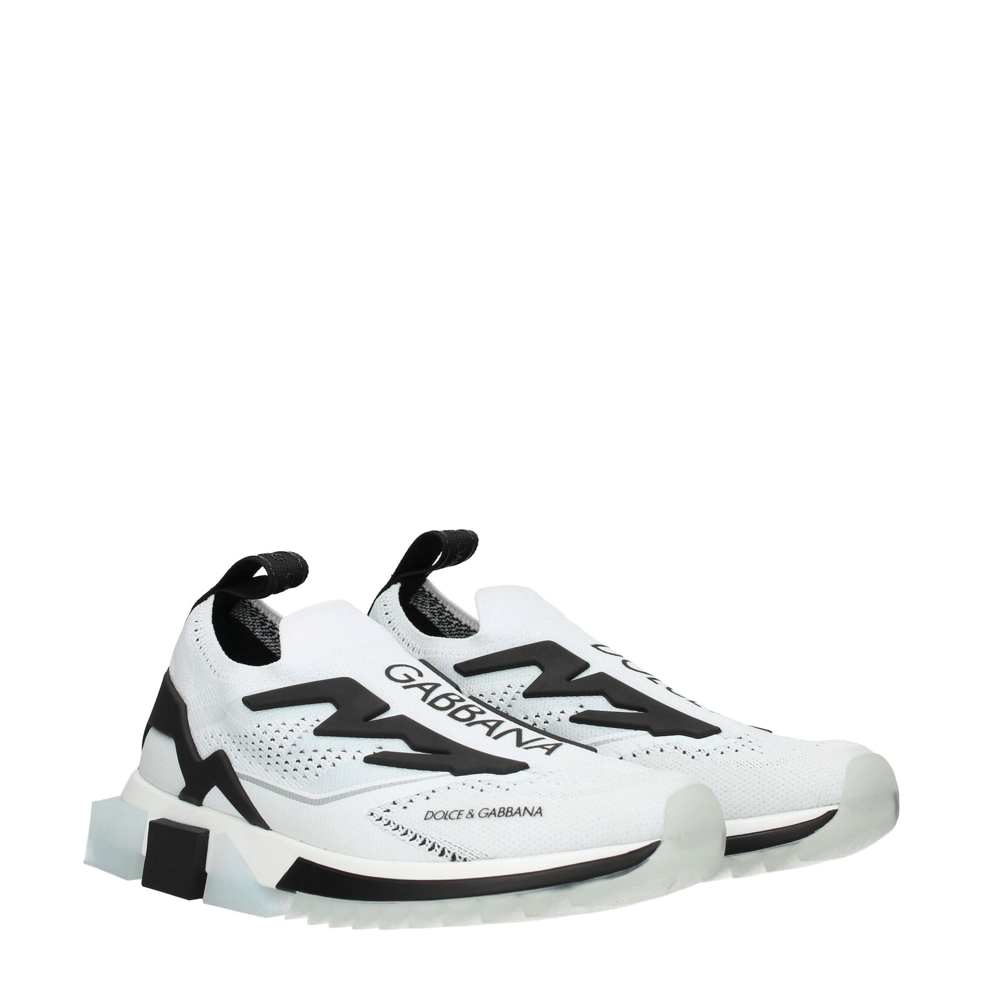 Dolce & Gabbana White Fabric Athletic Sneakers Dolce & Gabbana