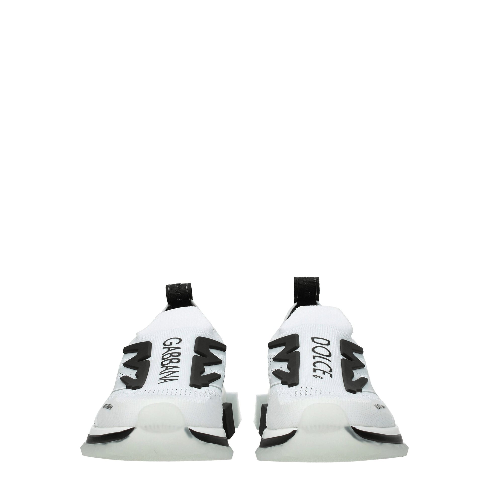 Dolce & Gabbana White Fabric Athletic Sneakers Dolce & Gabbana