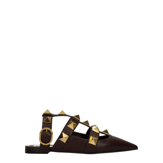 Valentino Garavani Brown Leather Sandals