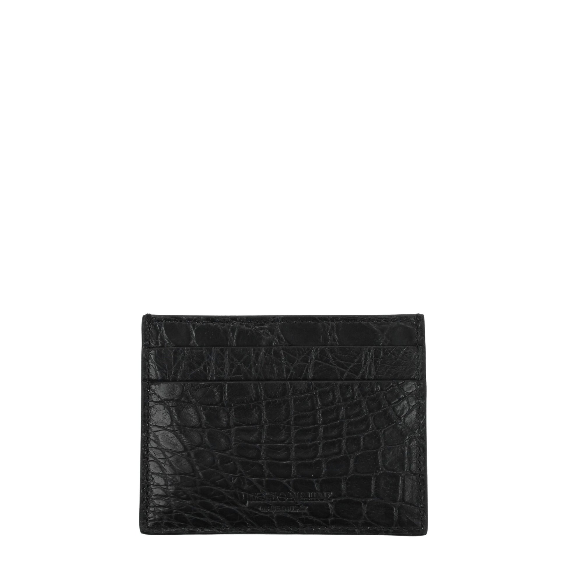 Billionaire Italian Couture Black Crocodile Cardholders Billionaire Italian Couture