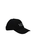 Valentino Garavani Black Cotton Cap Baseball Hat Valentino Garavani