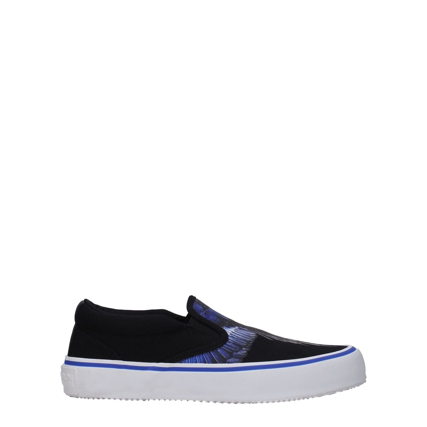 Marcelo Burlon Black Fabric Slip-On Loafers Marcelo Burlon
