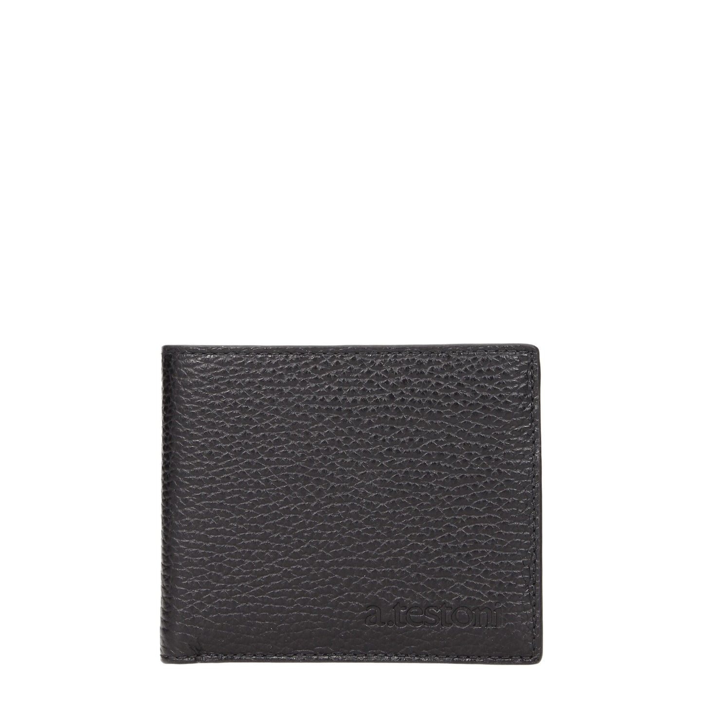 Testoni Black Leather Wallets Testoni