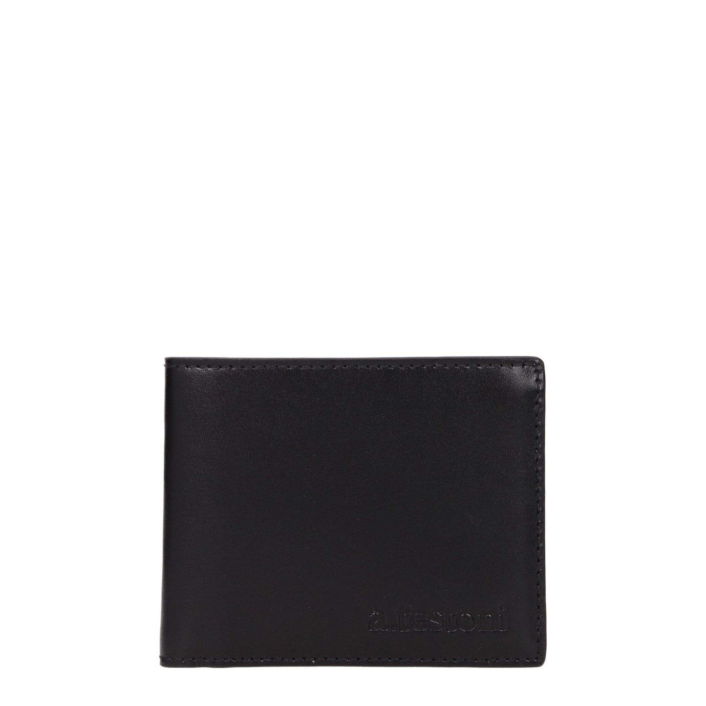 Testoni Black Leather Wallets Testoni