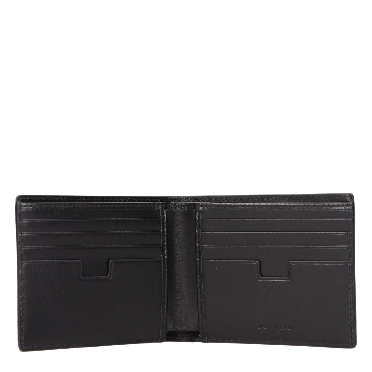 Testoni Black Leather Wallet Testoni