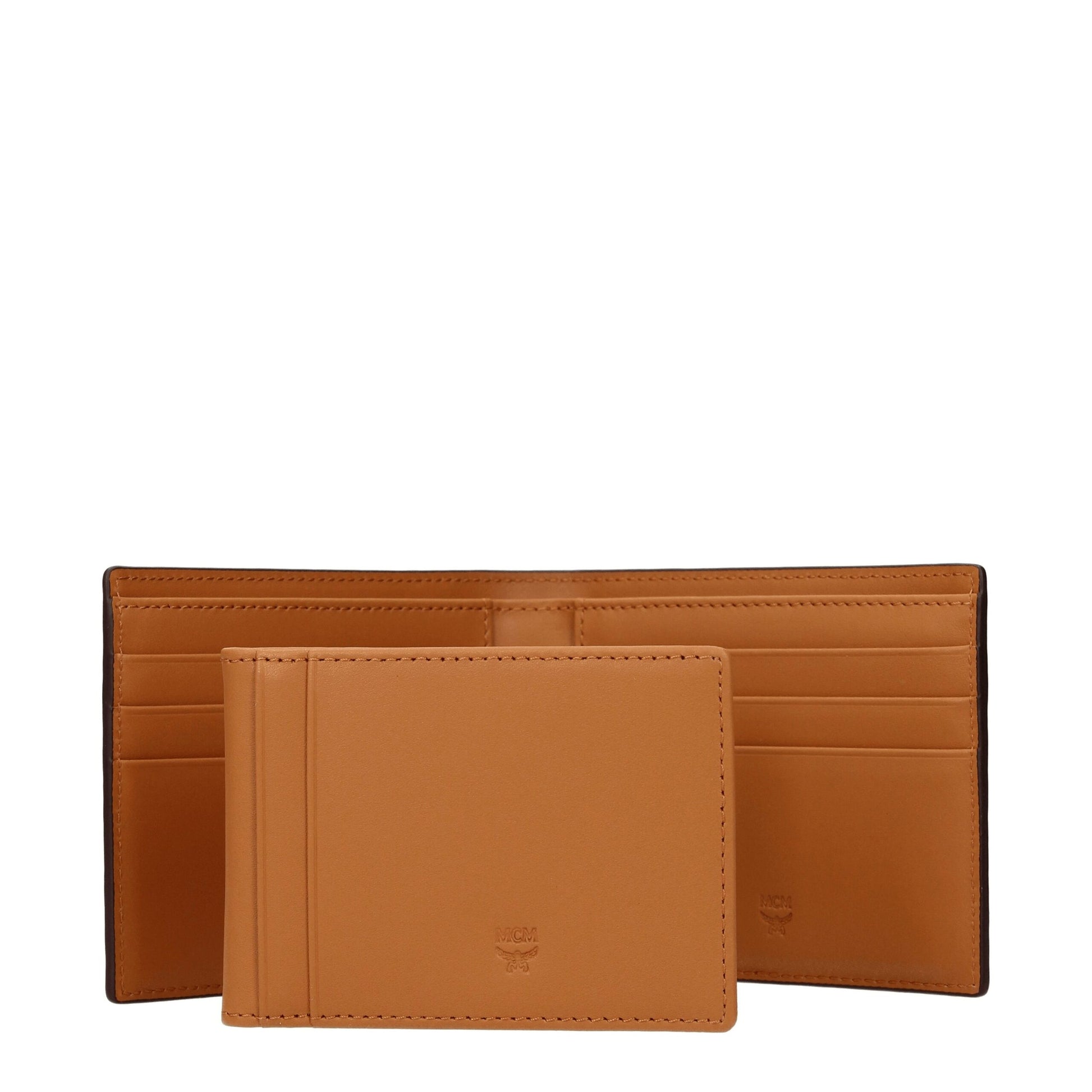MCM Brown Leather Wallets MCM