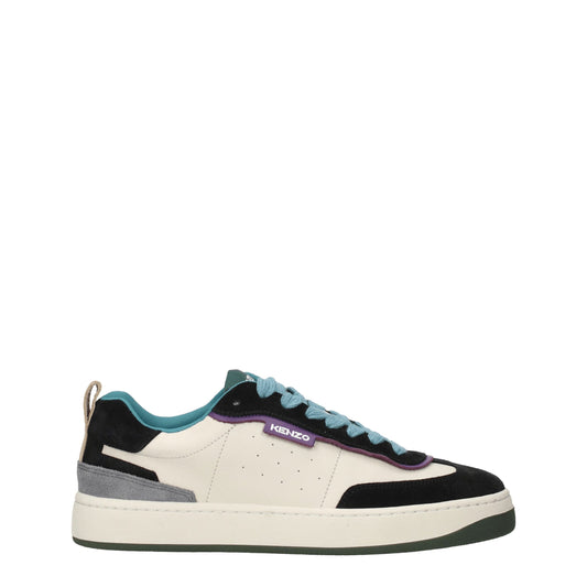 Kenzo Multicolor Leather Low Top Sneakers Kenzo