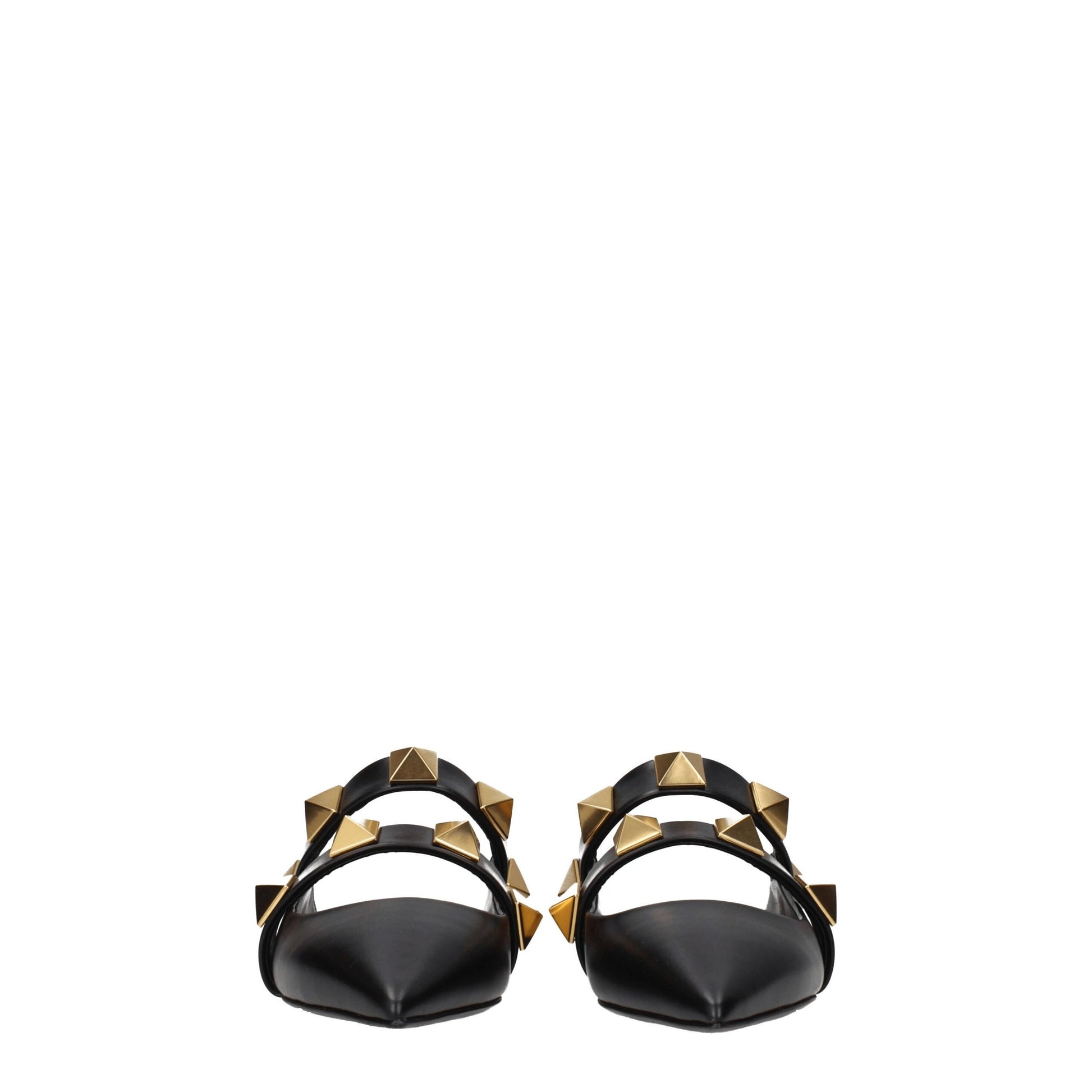 Valentino Garavani Black Leather Mules Valentino Garavani