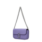 Purple leather crossbody bag by Marc Jacobs with adjustable strap and sleek design, perfect for everyday style.