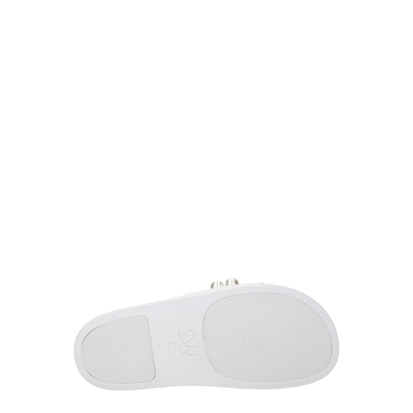 Stuart Weitzman White Leather Slippers Stuart Weitzman