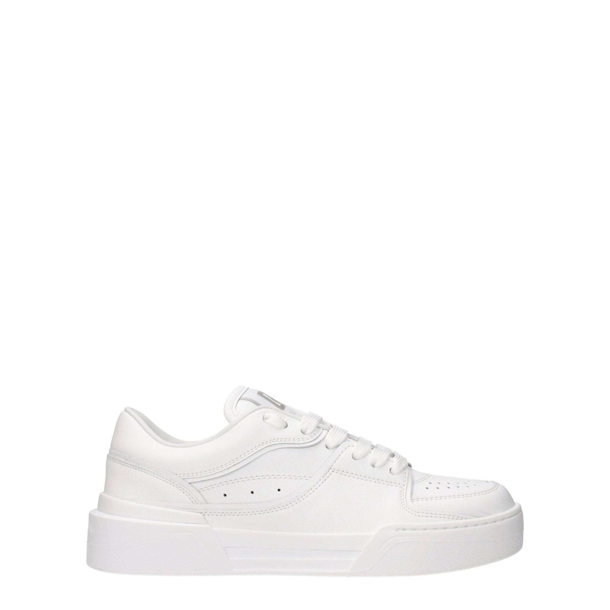 Dolce & Gabbana White Leather Low Top Sneakers Dolce & Gabbana