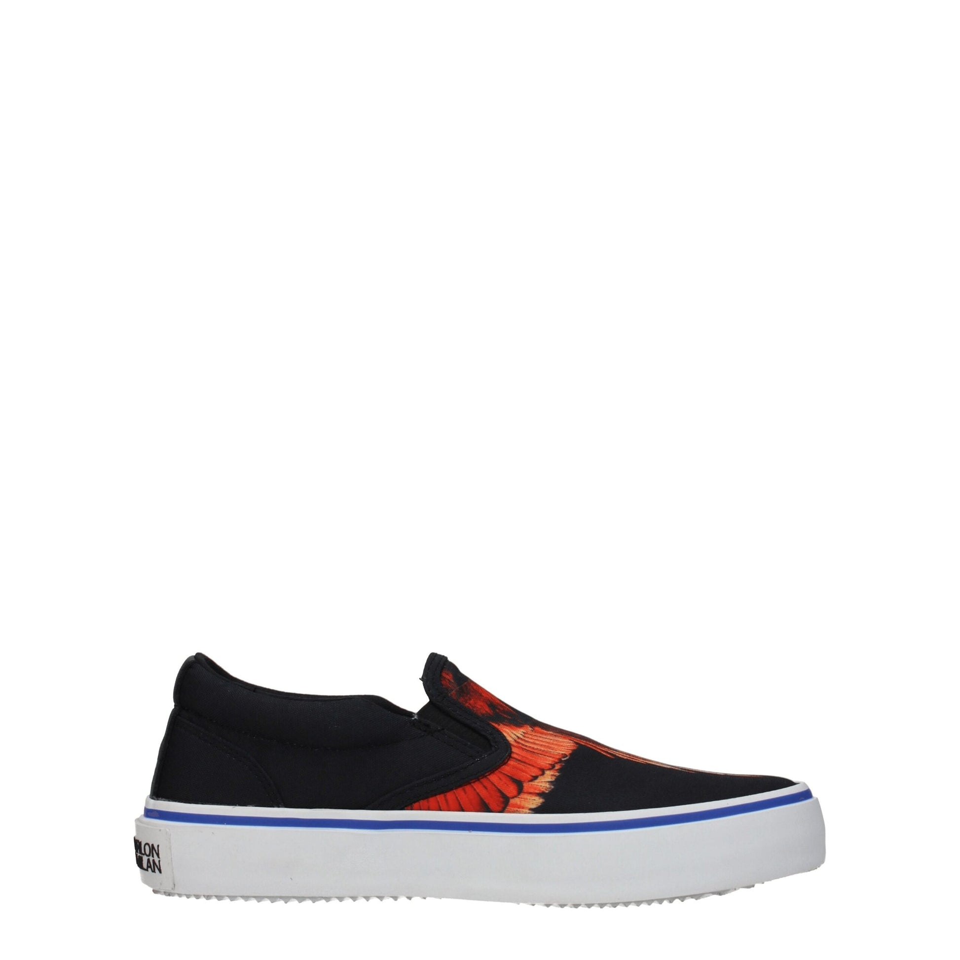 Marcelo Burlon Black Fabric Slip-On Loafers Marcelo Burlon
