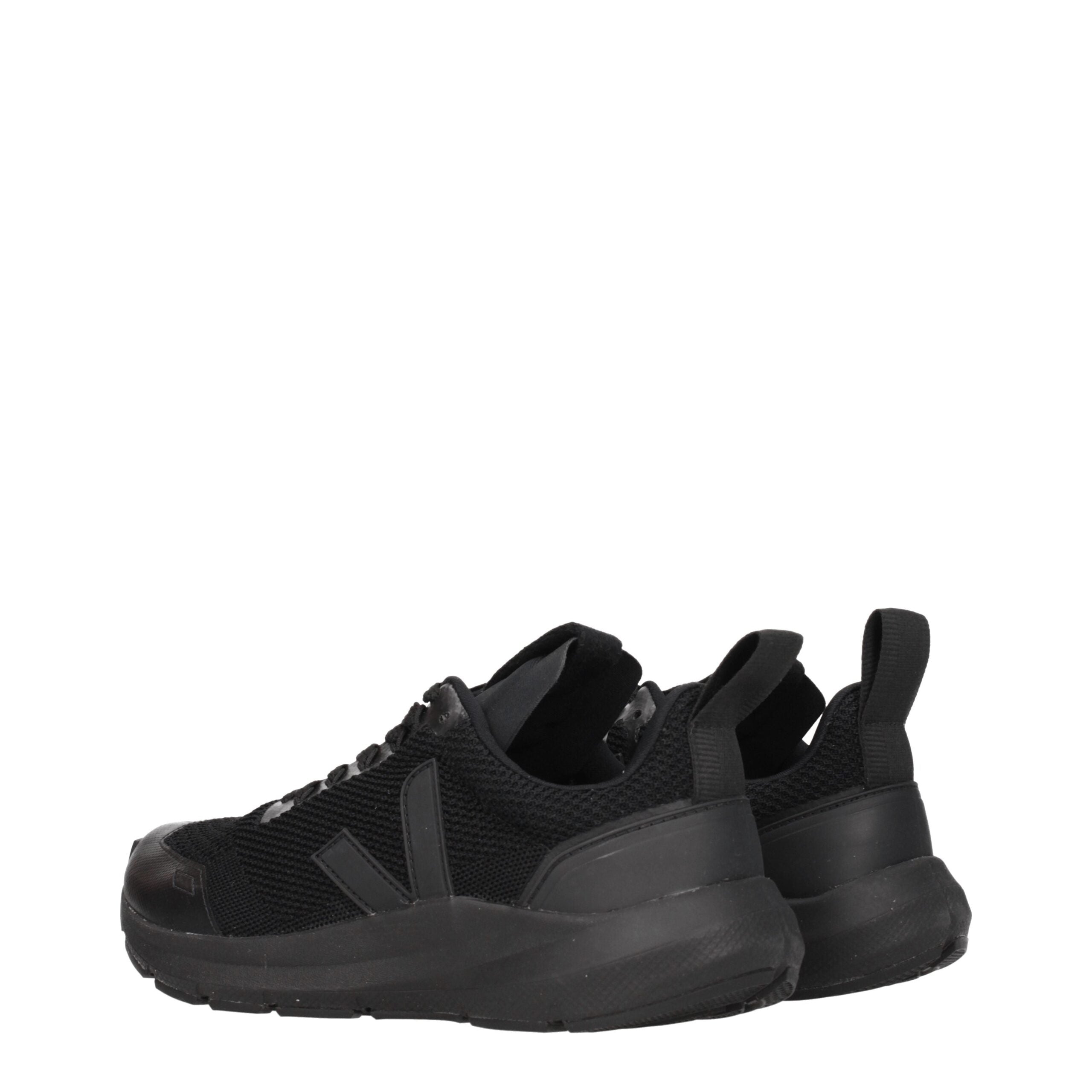 Veja Black Fabric Athletic Sneakers Veja