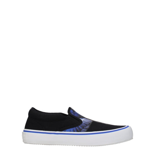 Marcelo Burlon Black Fabric Slip-On Loafers Marcelo Burlon