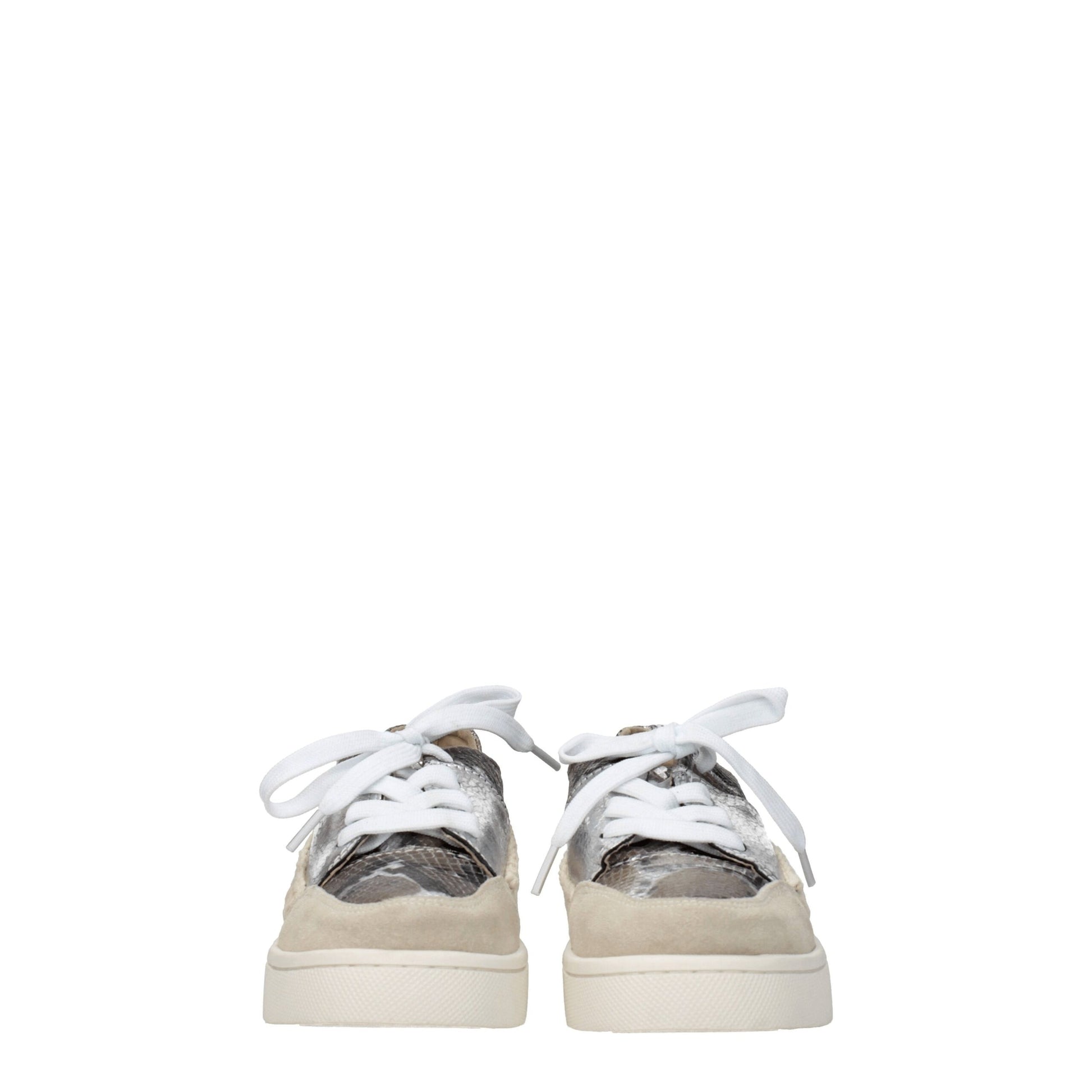 Mou Gray Leather Low Top Sneakers Mou