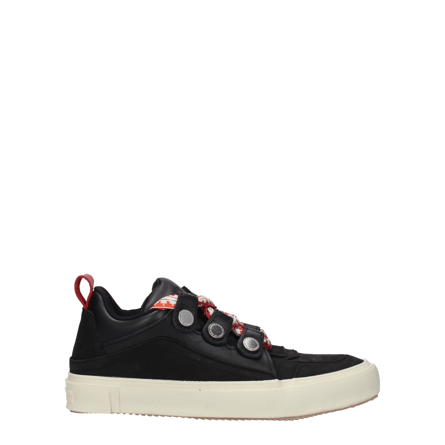 Marcelo Burlon Black Leather Low Top Sneakers Marcelo Burlon
