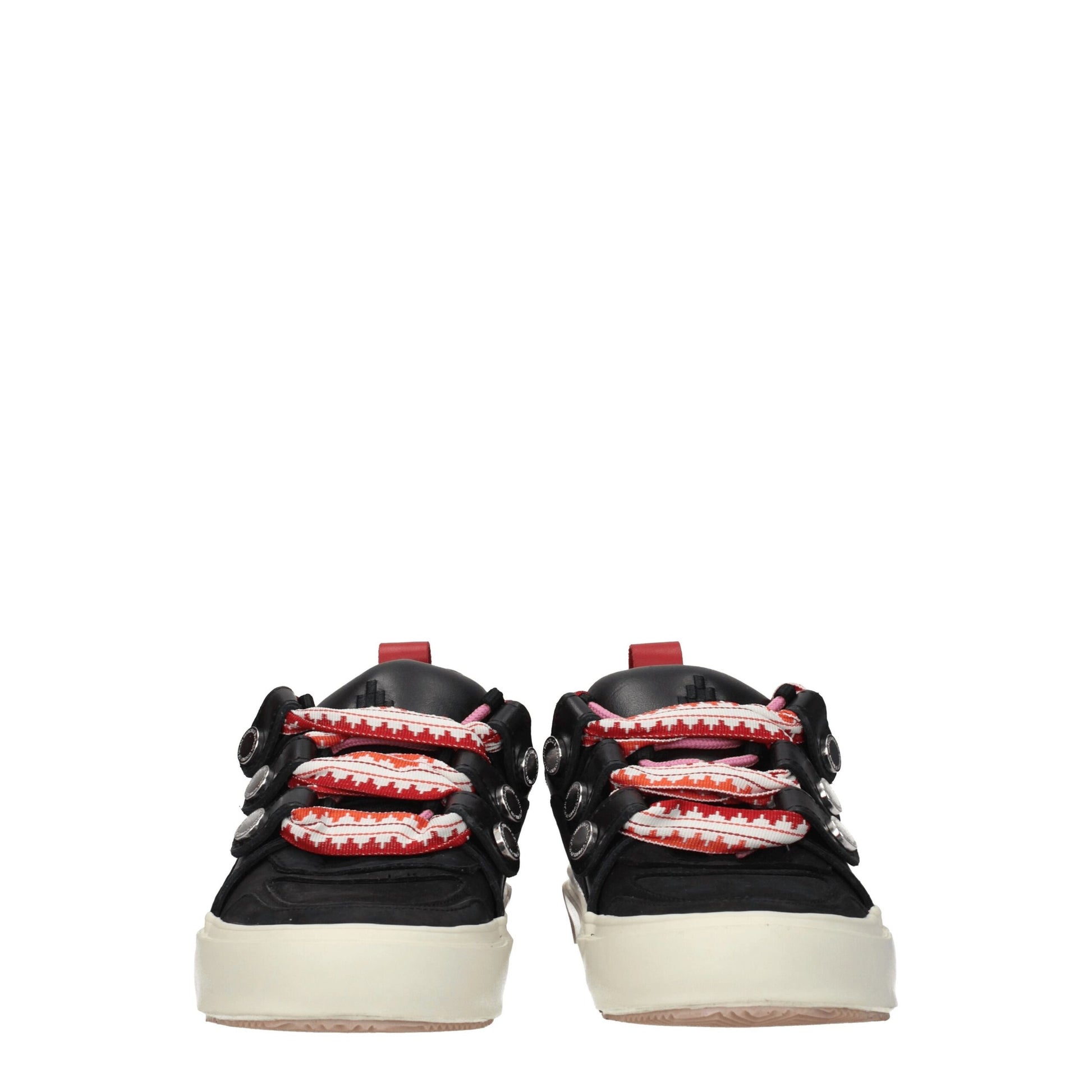 Marcelo Burlon Black Leather Low Top Sneakers Marcelo Burlon