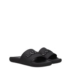 Lanvin Black Cotton Slippers Lanvin