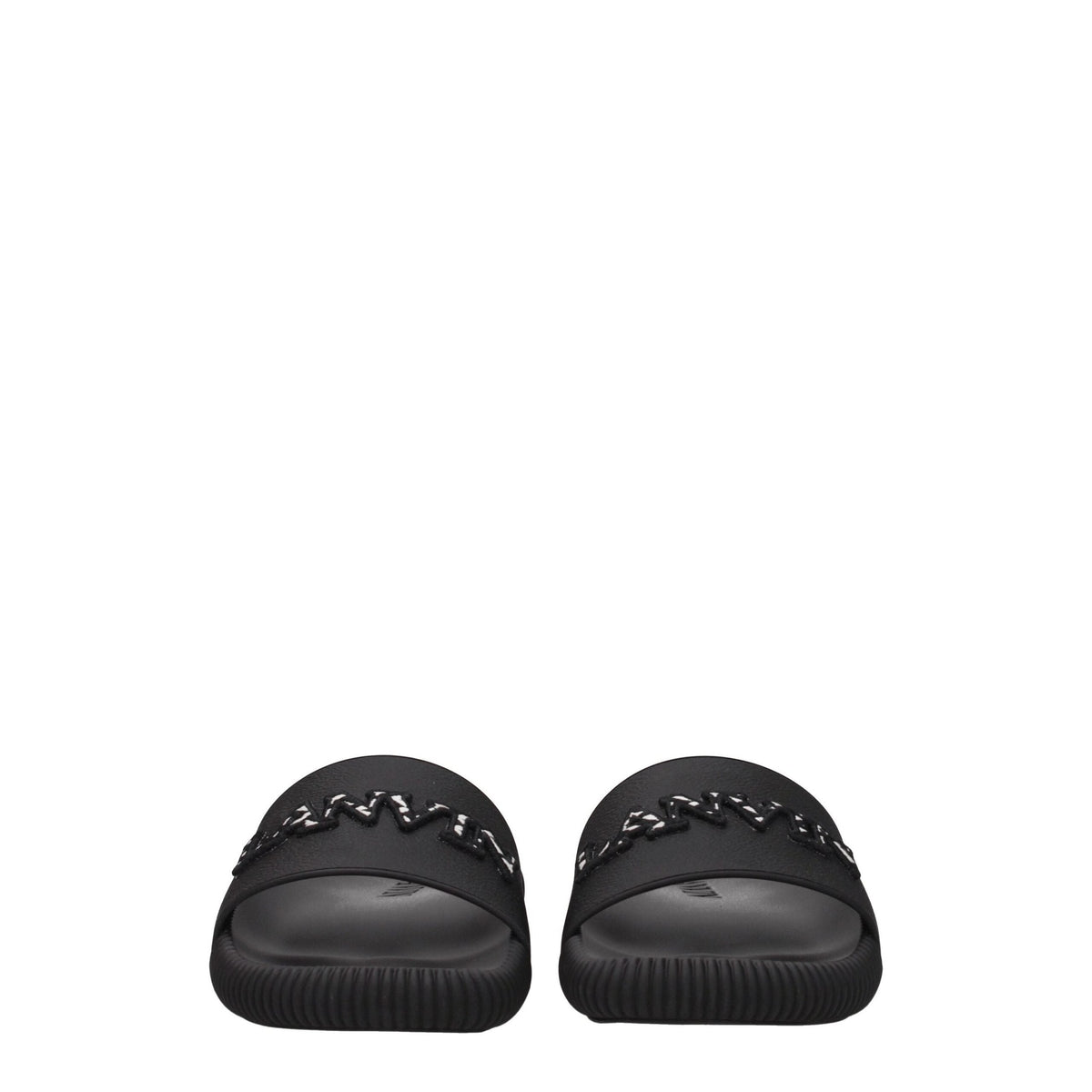 Lanvin Black Cotton Slippers Lanvin