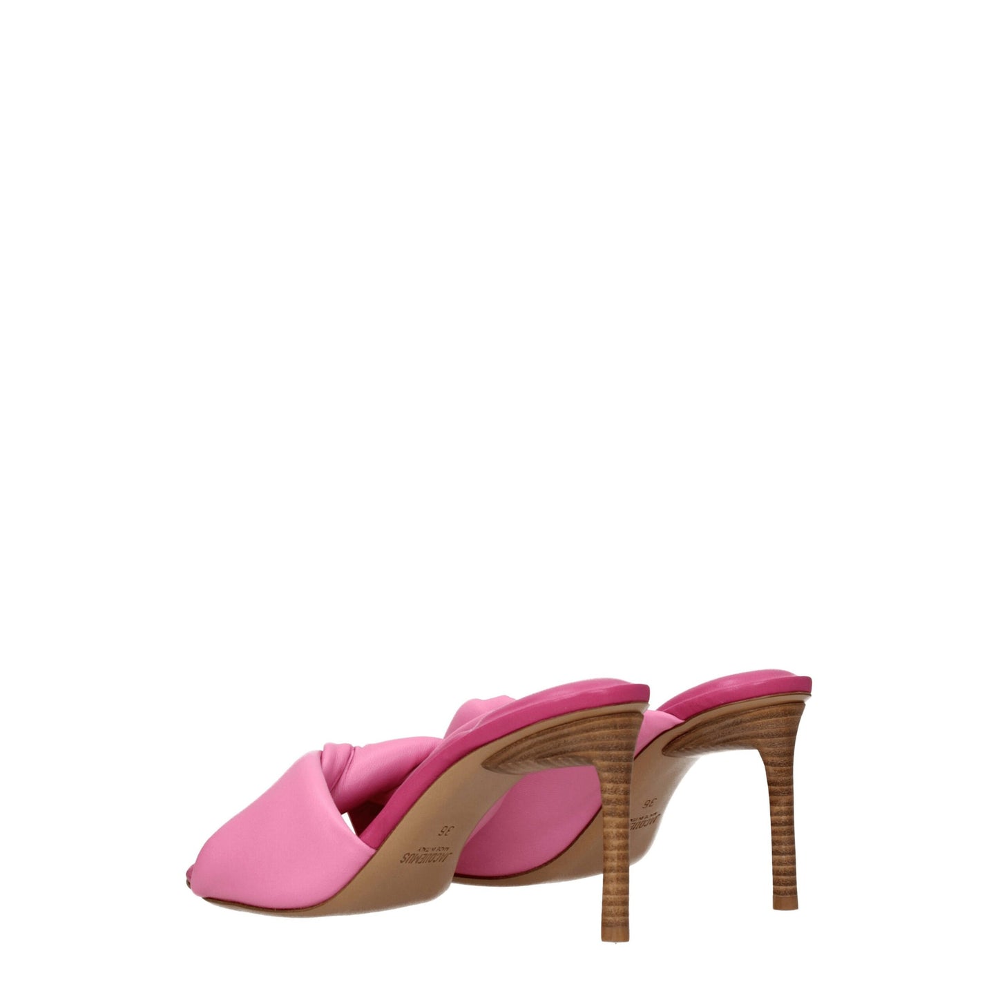 Jacquemus Pink Leather Stiletto Heel Sandals Jacquemus