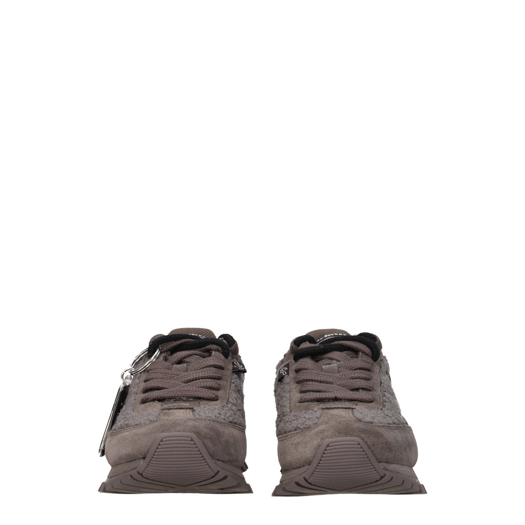 Marc Jacobs Gray Fur Chunky Sneakers Marc Jacobs