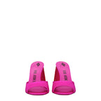 The Attico Pink Satin Platform Sandals The Attico