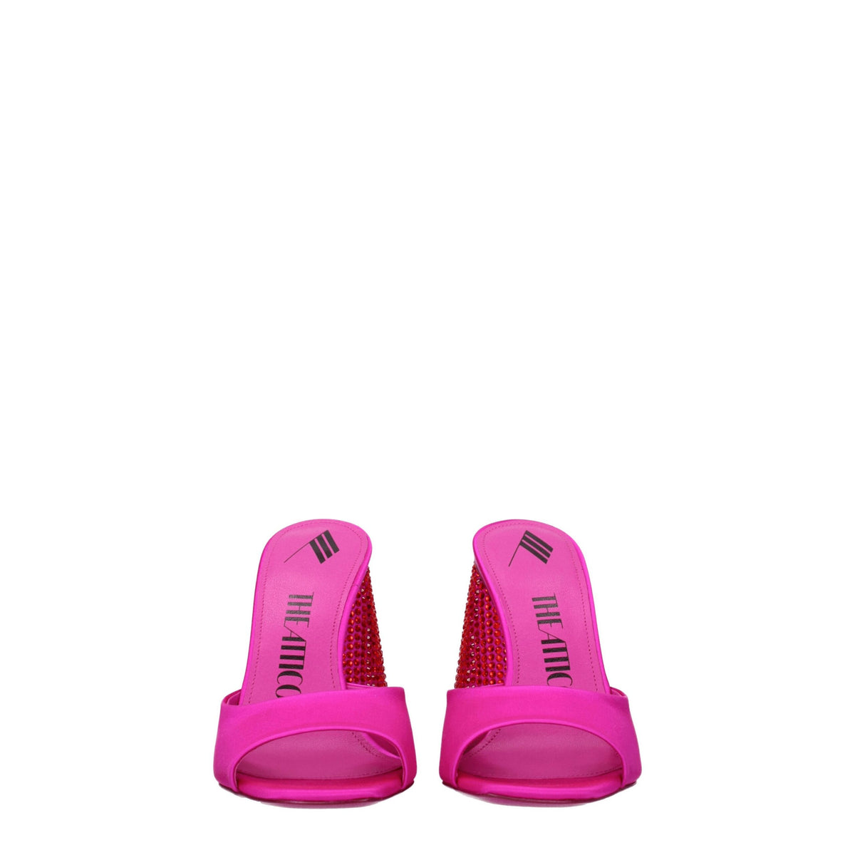 The Attico Pink Satin Platform Sandals The Attico