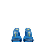 The Attico Light Blue Satin Platform Sandals The Attico