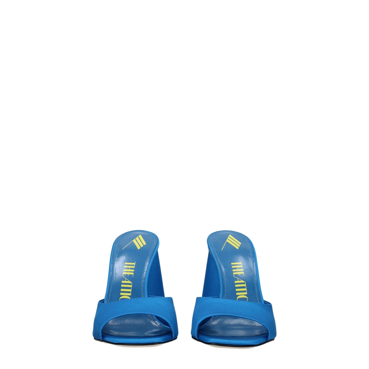 The Attico Light Blue Satin Platform Sandals The Attico