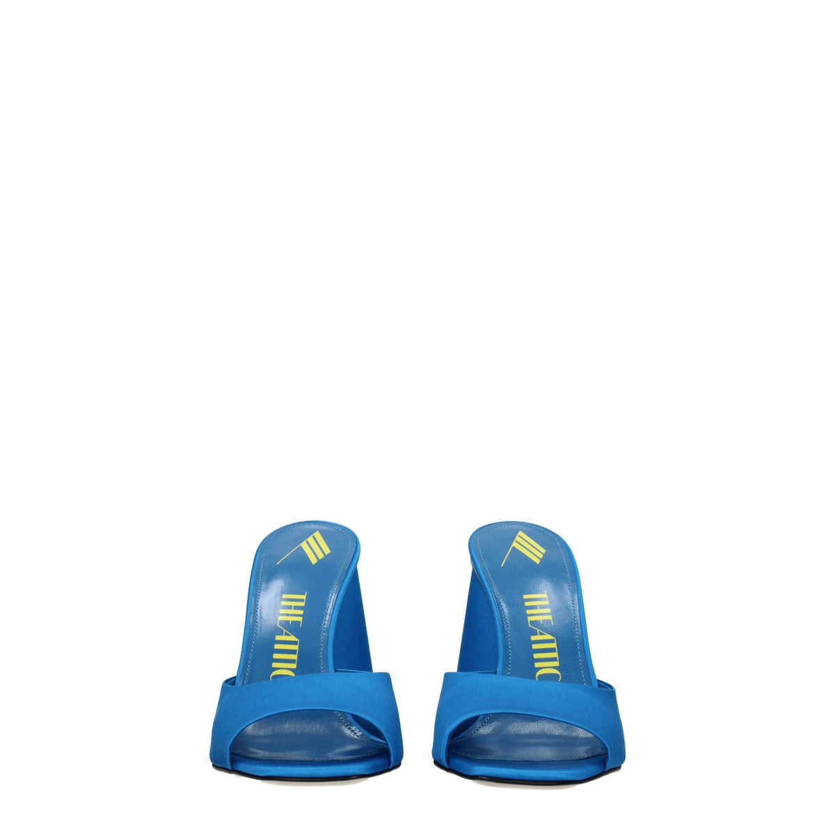 The Attico Light Blue Satin Platform Sandals The Attico