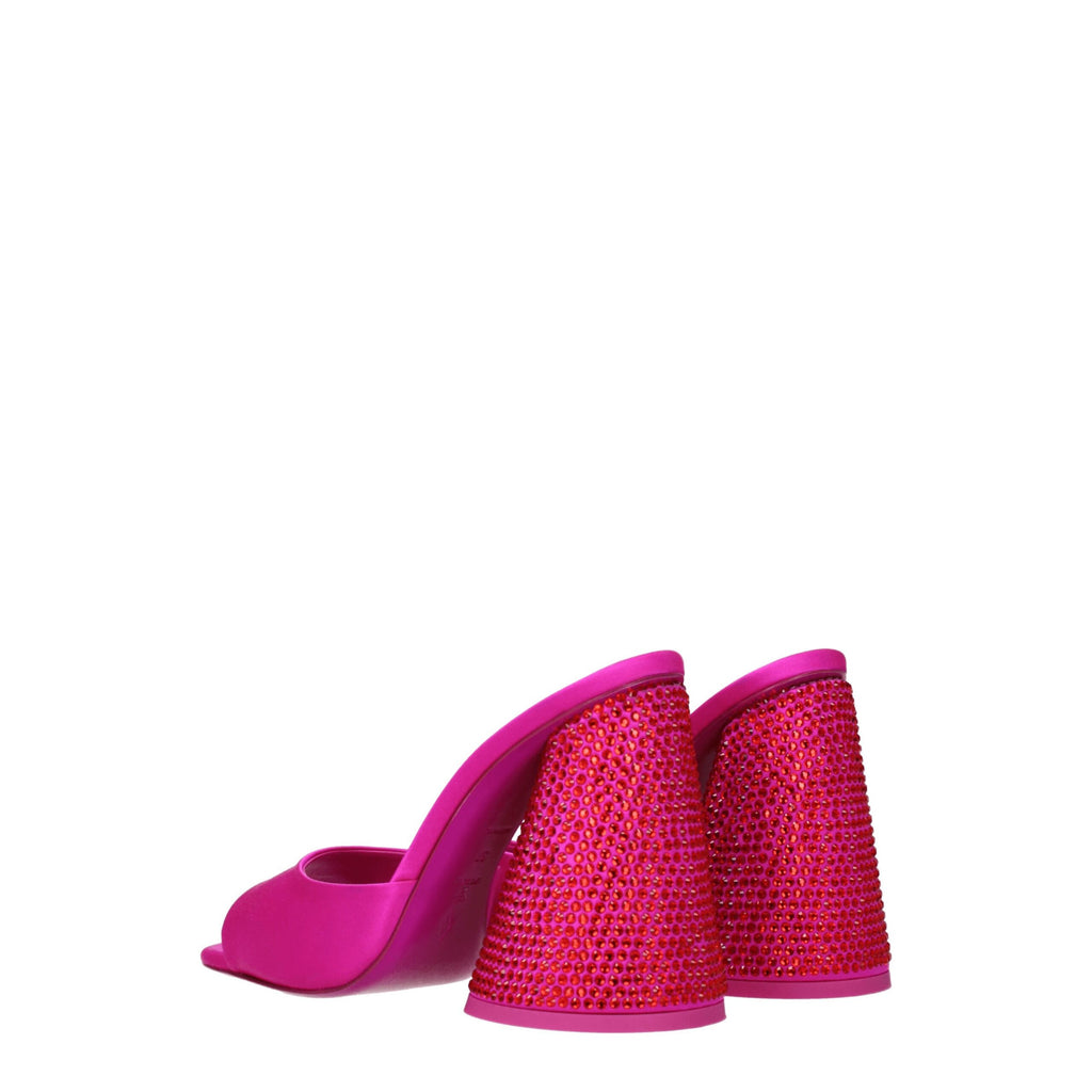 The Attico Pink Satin Platform Sandals The Attico