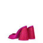 The Attico Pink Satin Platform Sandals The Attico