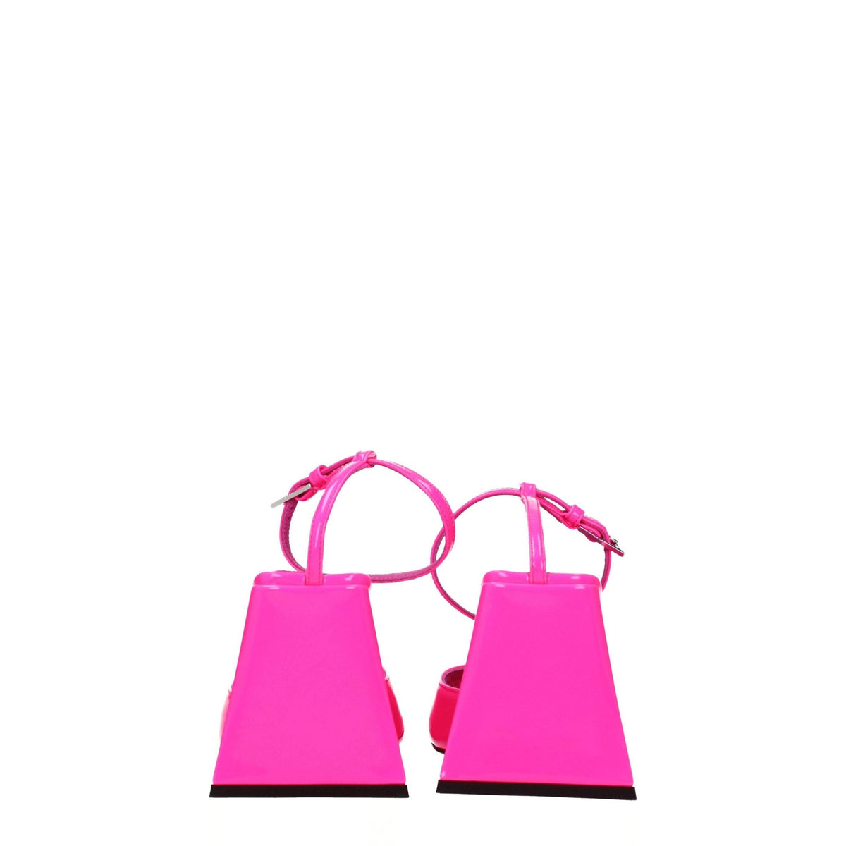 The Attico Pink Leather Stiletto Heel Sandals The Attico