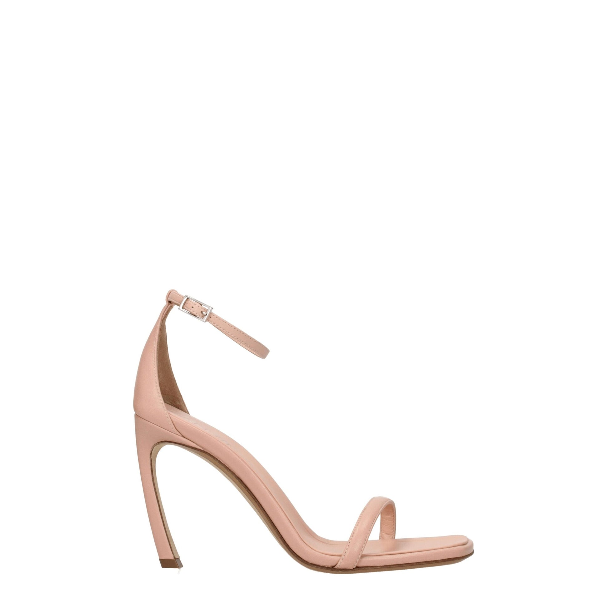 Lanvin Pink Leather Stiletto Heel Sandals Lanvin