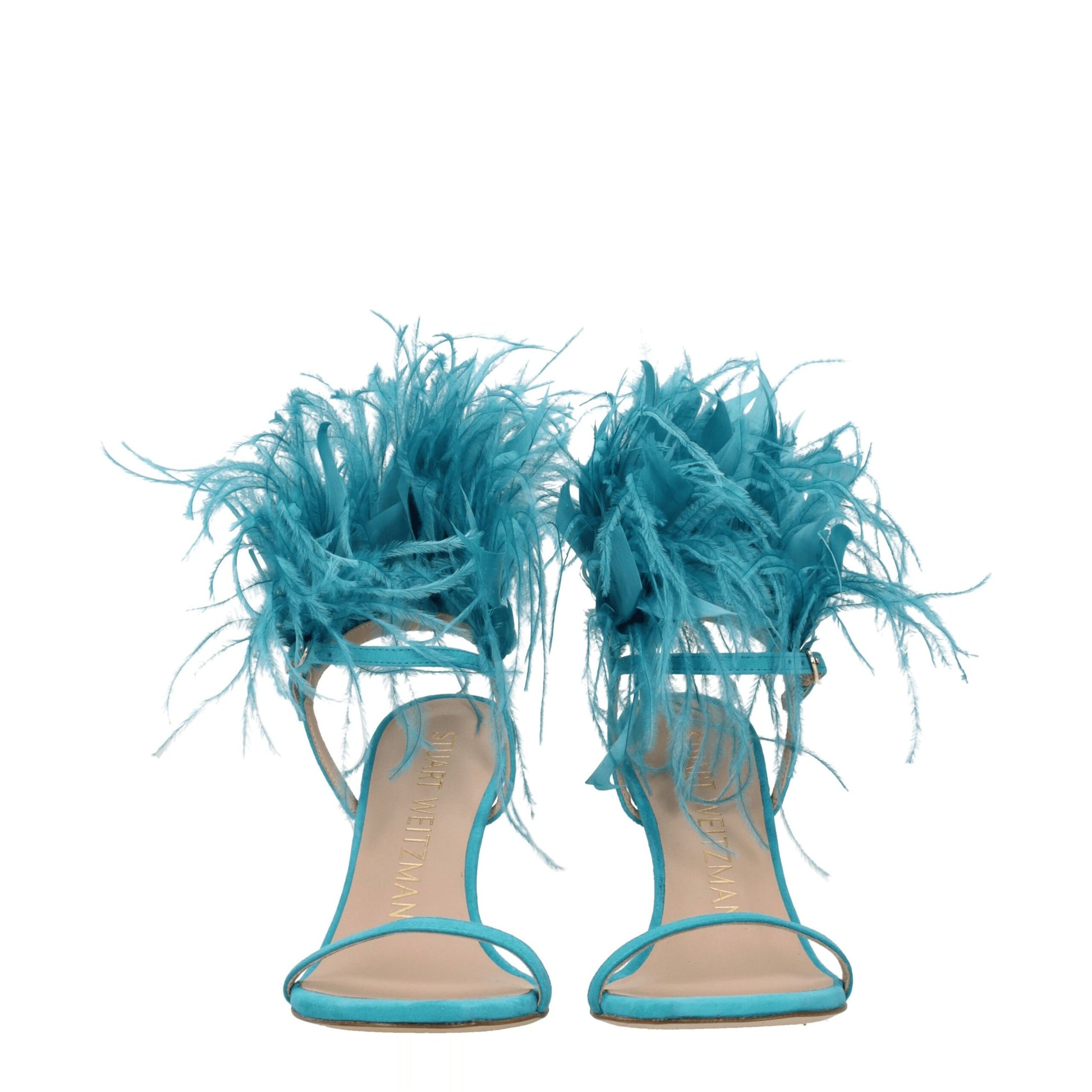 Stuart Weitzman Green Leather Stiletto Heel Sandals Stuart Weitzman