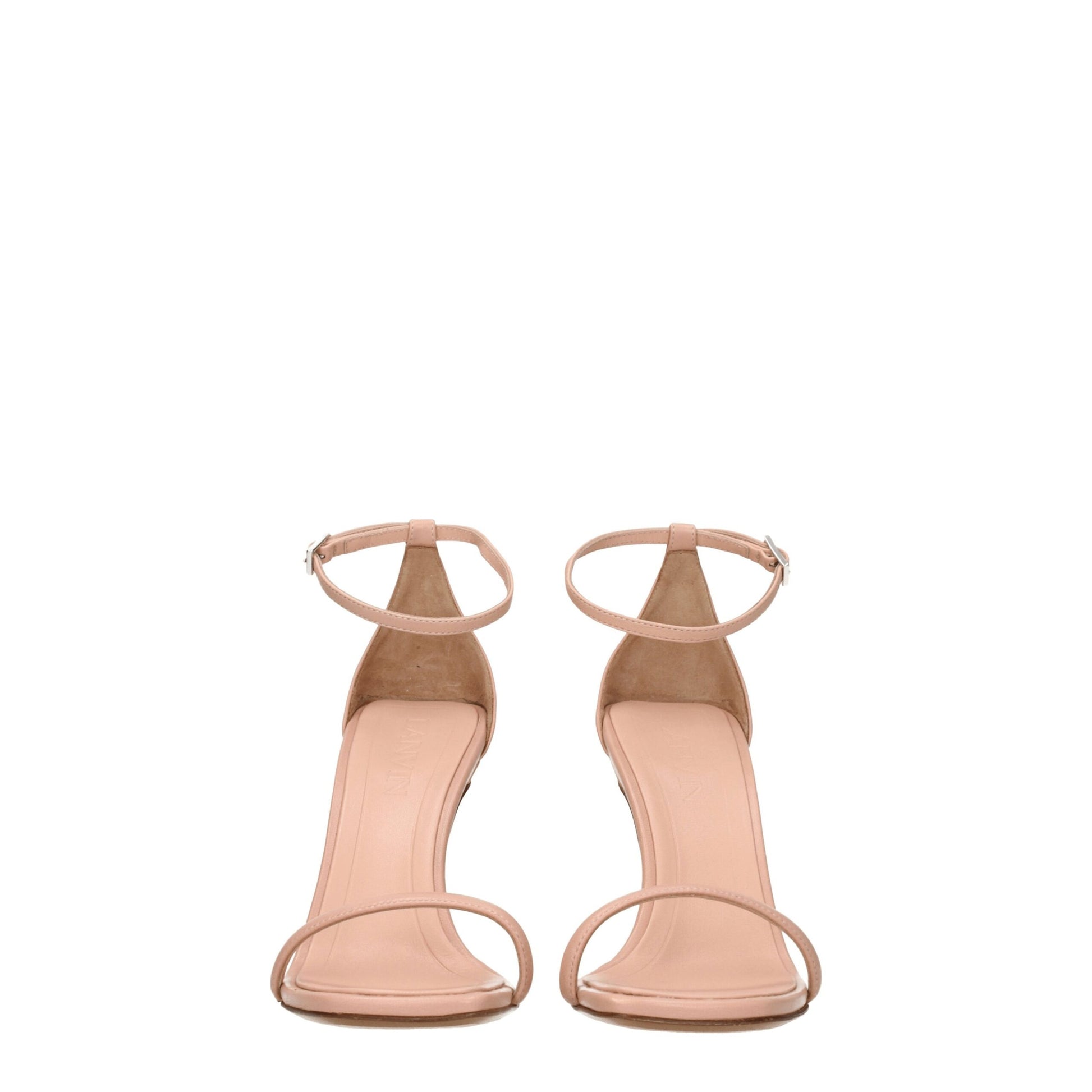 Lanvin Pink Leather Stiletto Heel Sandals Lanvin