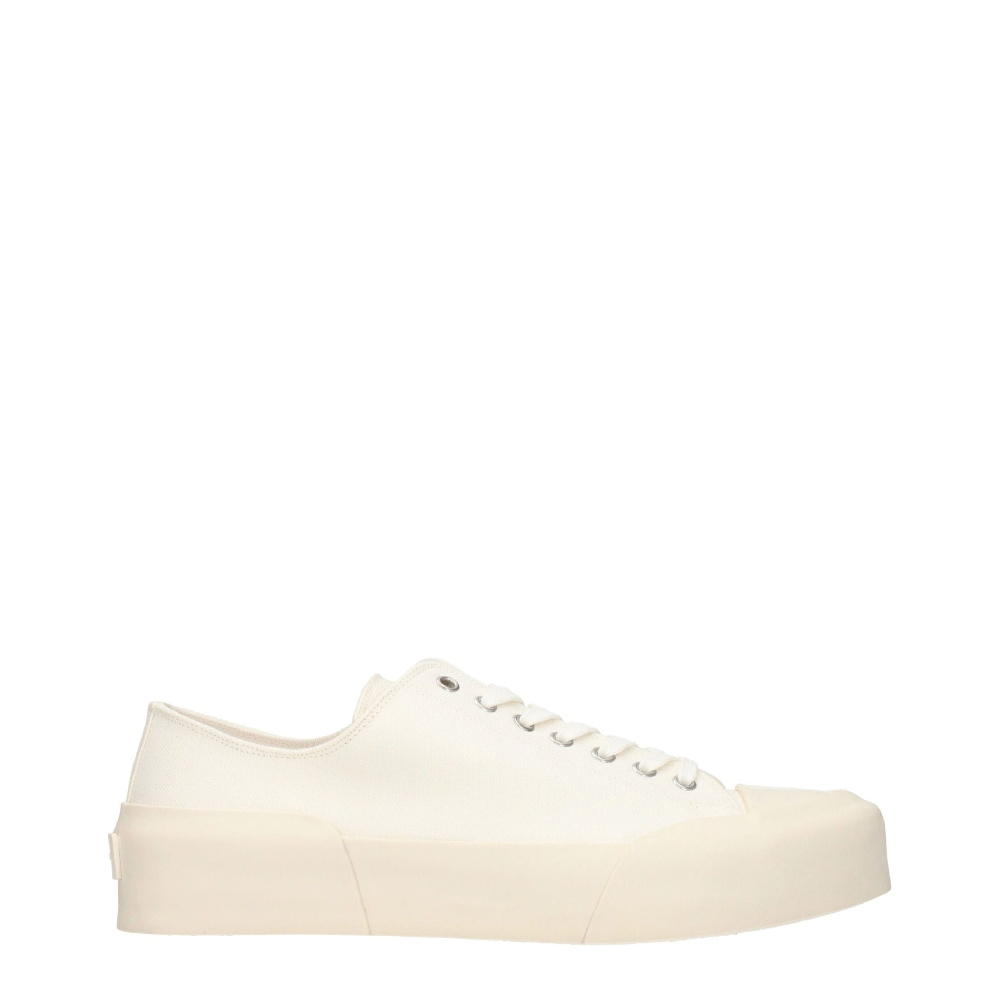 Jil Sander Beige Fabric Low Top Sneakers Jil Sander