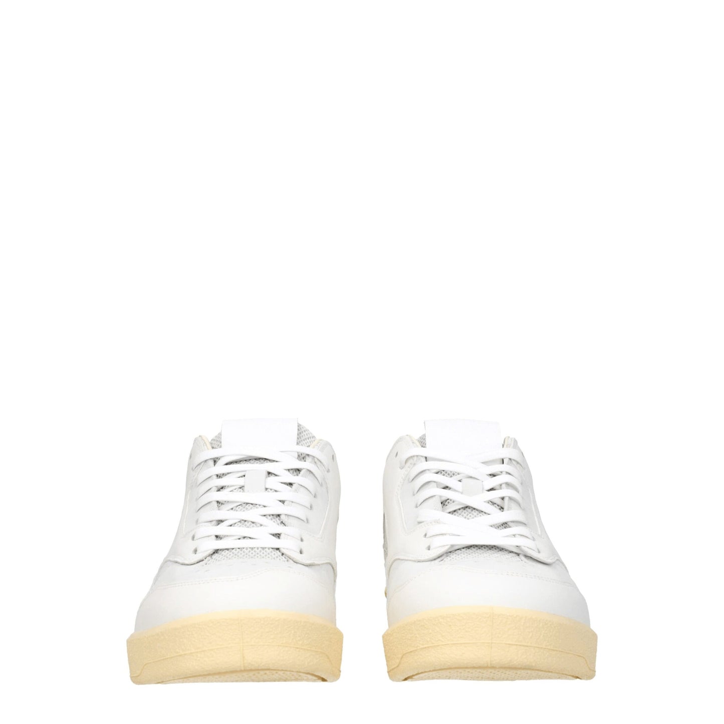 Jil Sander White Leather Low Top Sneakers Jil Sander