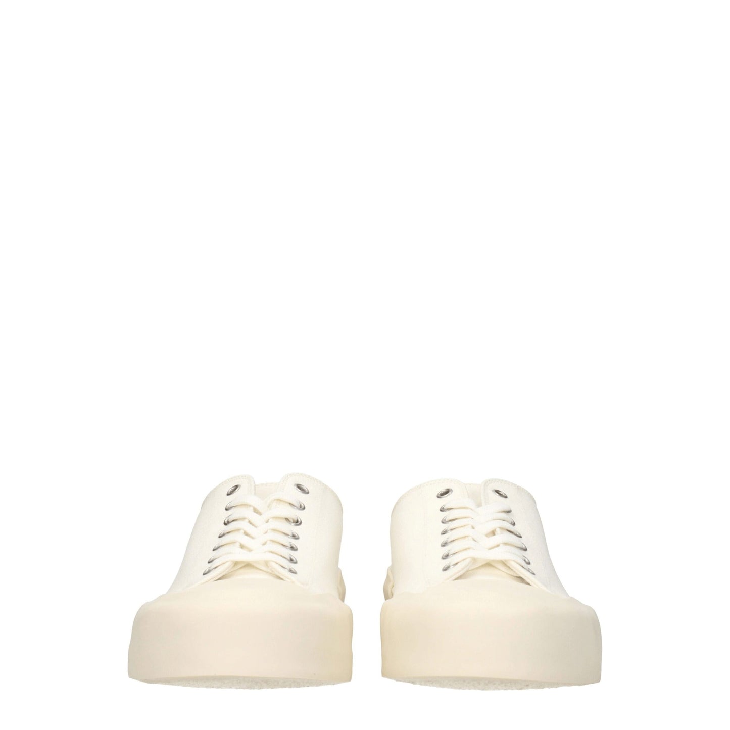 Jil Sander Beige Fabric Low Top Sneakers Jil Sander