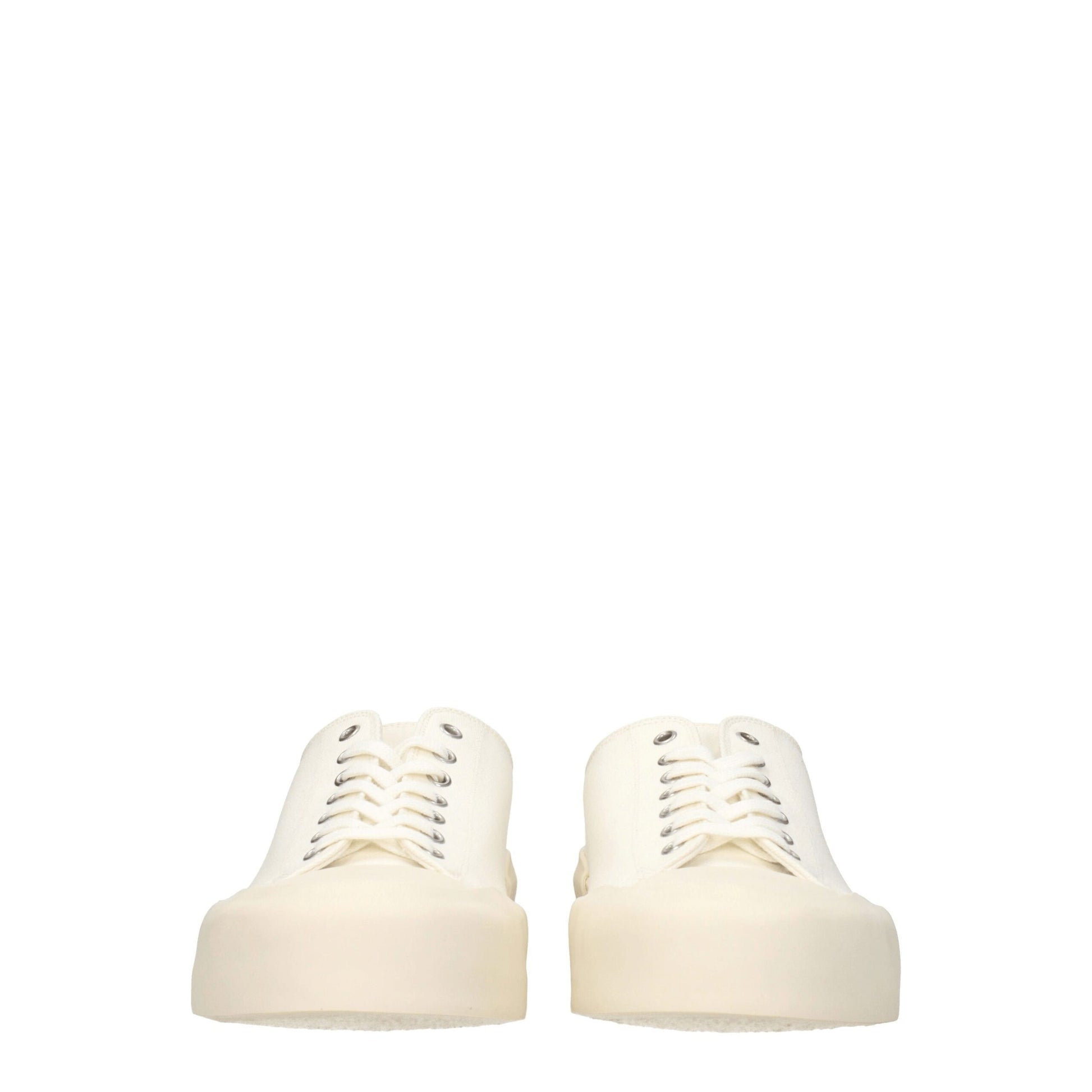 Jil Sander Beige Fabric Low Top Sneakers Jil Sander