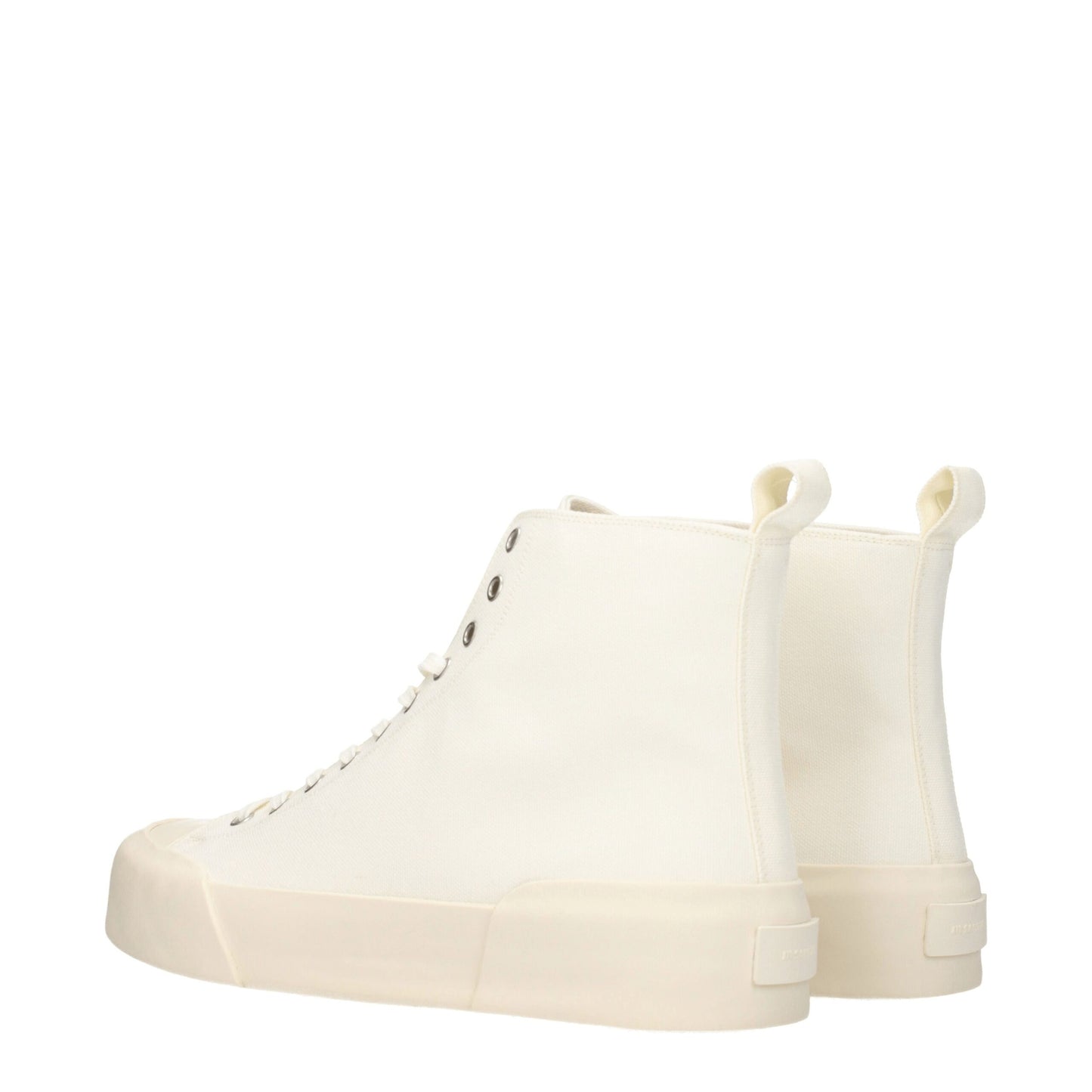 Jil Sander Beige Fabric High Top Sneakers Jil Sander