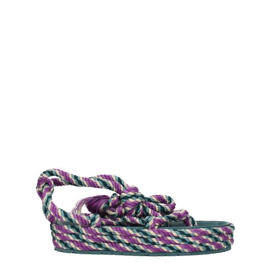 Isabel Marant Multicolor Fabric Flat Sandals Isabel Marant