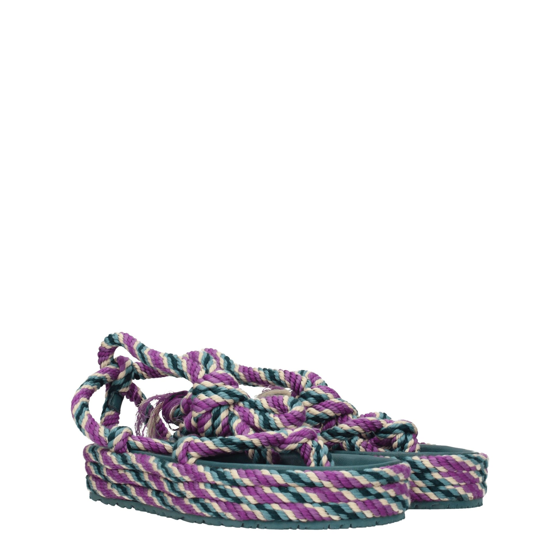 Isabel Marant Multicolor Fabric Flat Sandals Isabel Marant
